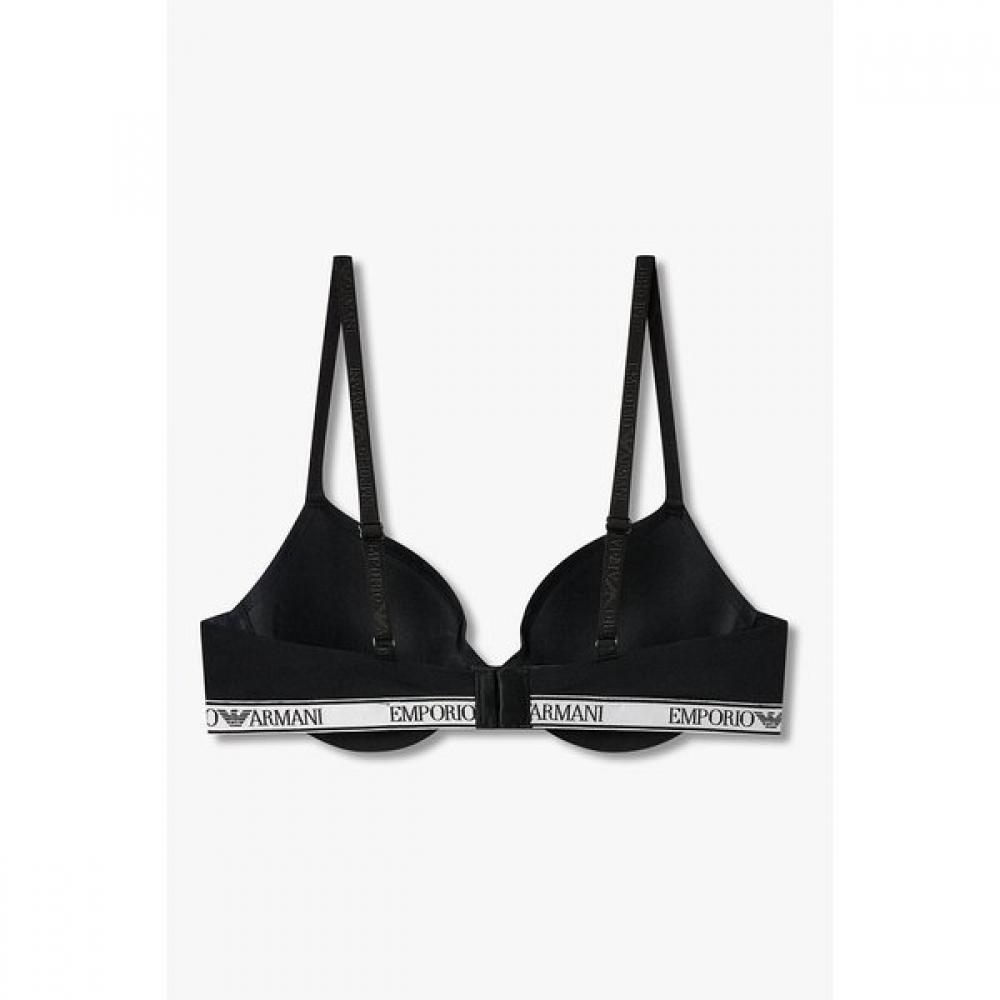 Emporio Armani Женский блестящий нейлоновый бюстгальтер с контуром 0826184503