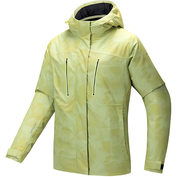 Anta Sports Lifestyle Series Storm Armor Casual Minimalist Color Block Hooded Zip Jacket Women Jackets Cliff-Yellow Printed 162446901-4