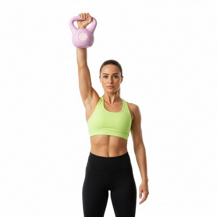 ACTIGET Kettlebell pour l'exercice, haltère de 2 kg, kettlebell d'entraînement ABS, balle rose