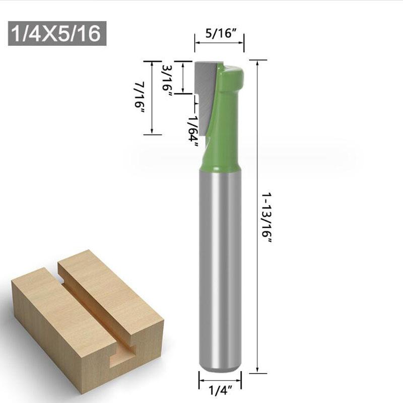 1/3 шт. 1/4 дюйма, 6 мм хвостовик, Т-образный паз, фреза, шестигранный болт, замочная скважина, деревообрабатывающая фреза, концевая фреза