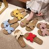 Trendy Brand Flat Bottom Beautiful Cool Slippers Women's Summer Wear 2025 New High-end Soft Bottom Seaside Beach One-word Drag