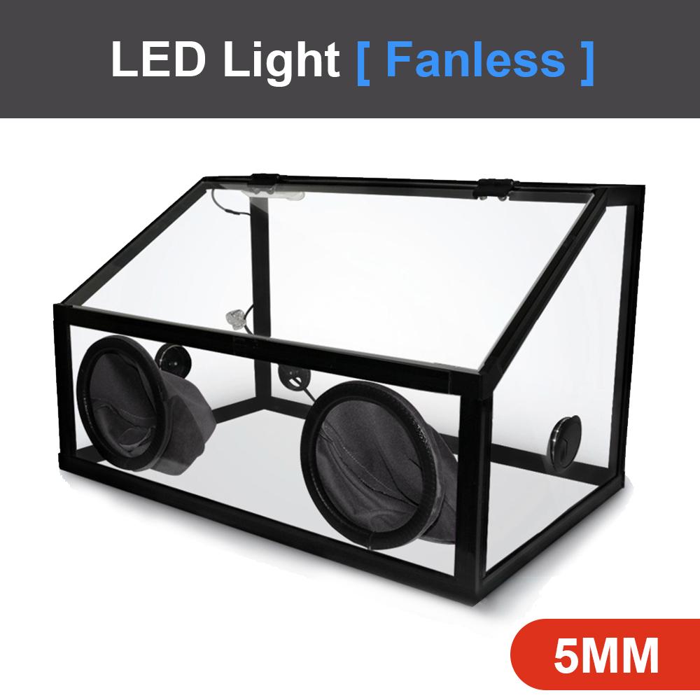 Polishing Dust Box Grinding Dust Enclosure with Glove Holes Desktop Dust Collector Removable Dust-proof Cabinet for Engraving