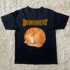 Смешная футболка с коротким рукавом Devourment Band Cat, черная, все размеры, унисекс