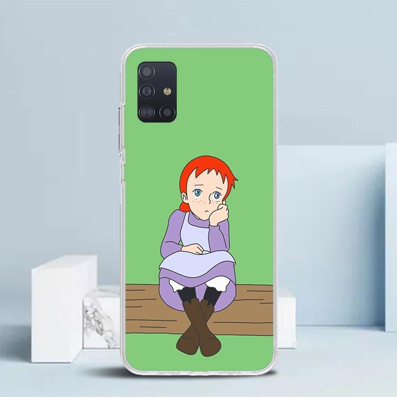 A-Энн из Зеленых Крыш Шерли Мягкий Чехол для Телефона Samsung Galaxy A12 A22 A32 A52 A72 A02S Note 20 Ultra 10 S10 Plus A51 A