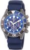 Seiko Watch SBDL057 Prospex Solar Save the Ocean Special Blue Silicone Band Men's Watch, Edition, Dial, Chronograph, Hardlex,