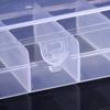 Portable Transparent Plastic Storage Box Compartment Container For Beads Jewelry