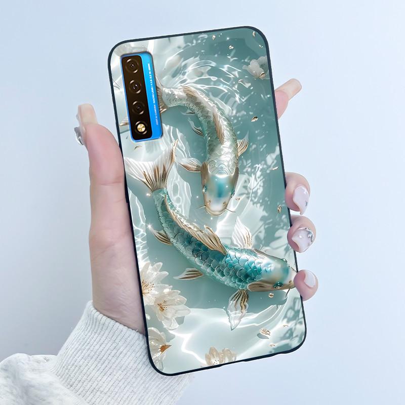 Чехол для TCL 20S 20L 20L+ 20 Pro 5G Роскошный Милый Кролик Любовь Забавный Черный Мягкий Силиконовый Чехол для Телефона для TCL20 20Pro 5G Задняя Крышка