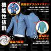 Morethan Long Sleeve Winter Cycling Jacket with Reflective Back Pockets Men's (L/Dark Blue) (WVP-008)