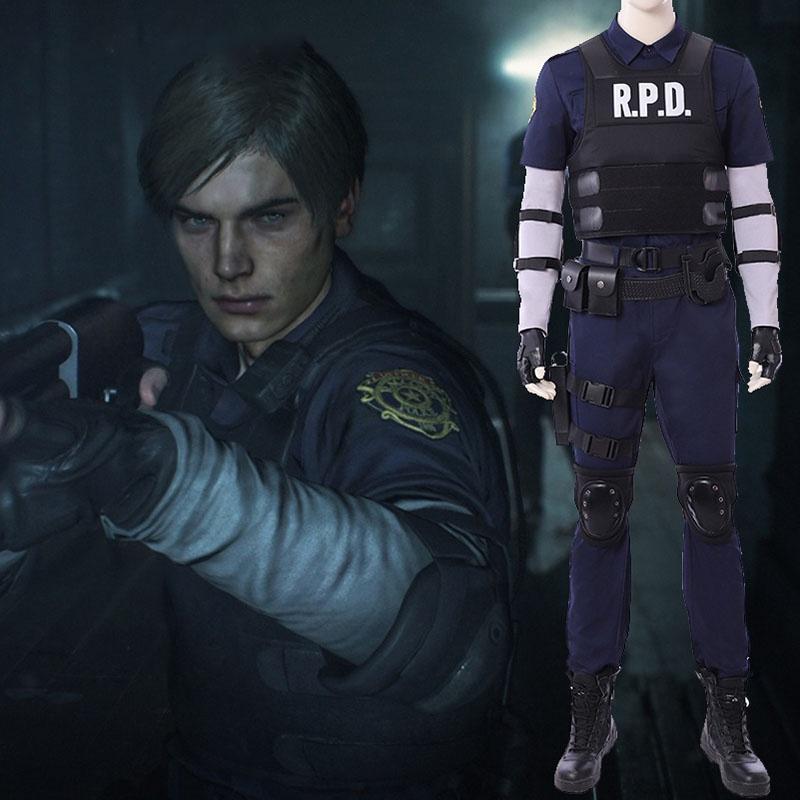Косплей костюм Леона Скотта Кеннеди из Resident Evil 2 Remake Biohazard Re2 Полиция