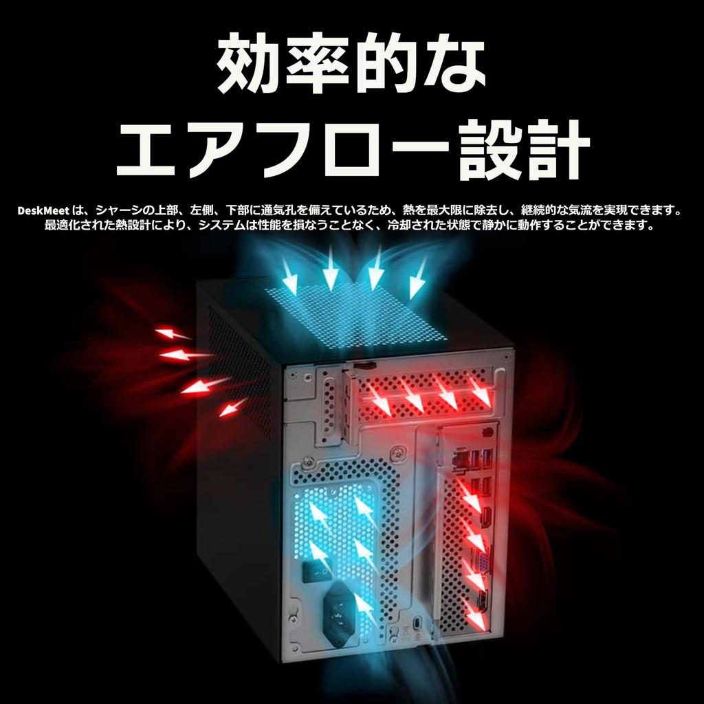 ASRock Barebone PC DESKMEET Equipped with AMD X300 Chipset Compatible with AMD Ryzen 5000 CPU Authorized Distributor X300/B/BB/BOX/JP (AM4) [Domestic