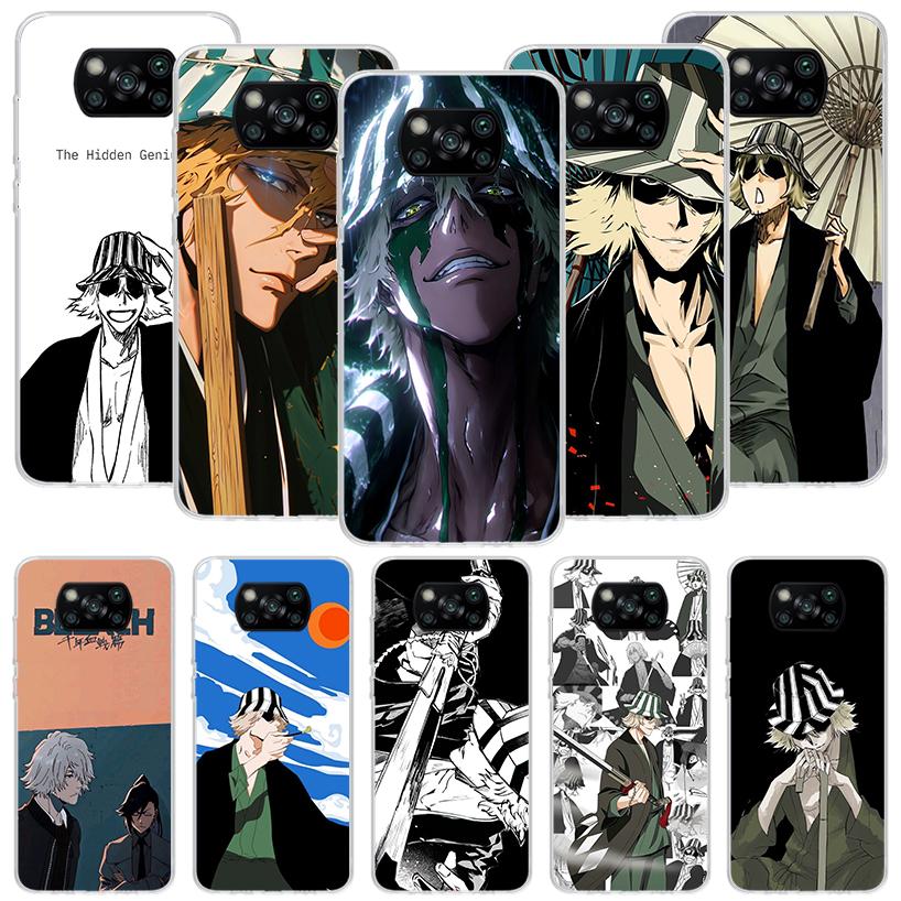 Чехол для телефона Bleach Kisuke Urahara для Xiaomi Poco X7 X6 X5 Pro F7 Ultra Redmi 15C 15 13 13C 12 12C 10 10A 10C 9 9A 9C 9T Обложка Po