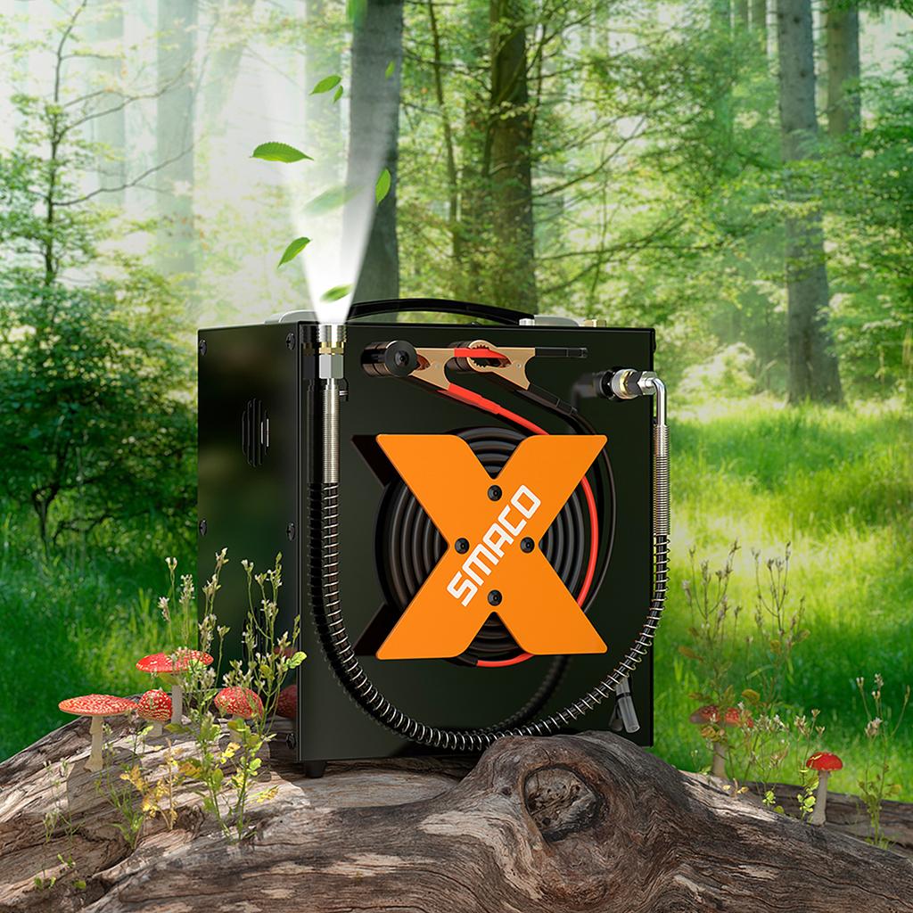 Электрический насос для подводного плавания, воздушный компрессор AutoStop, без масла, в автомобиле, 12 В постоянного тока или дома, 110 В переменного тока