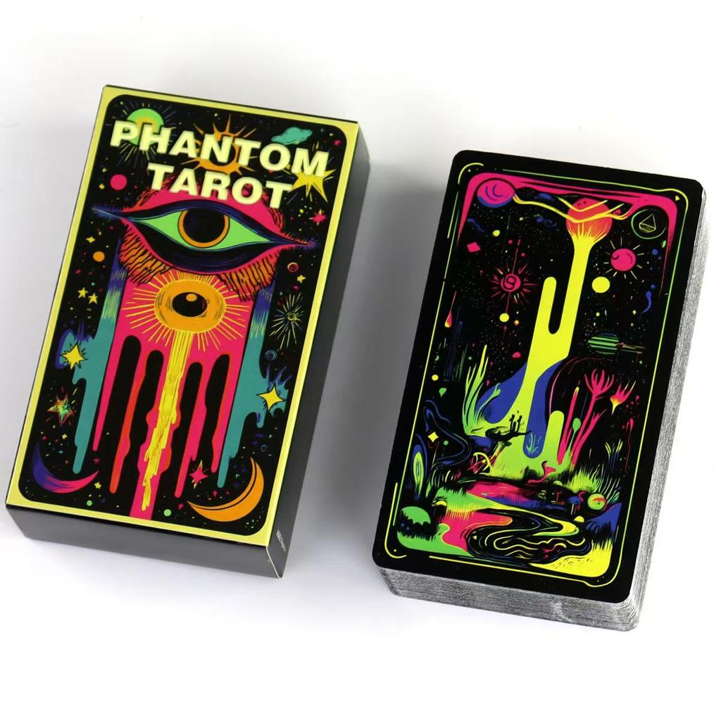Phantom Tarot Deck 78 Colorful Tarot Cards Based On Rider Waite System 10.3*6cm
