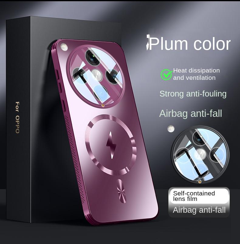 Для чехла OPPO Find X8 Pro Жесткий Матовый Магнитный беспроводная зарядка Защита Объектива Задняя крышка чехол Для Find X8 X7 Pro X8Pro Чехол