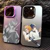 O-Oblivion Аниме Батарея Чехол Для Телефона Для iPhone17,16,15,14,13,12,11 Plus,Pro Max Цветной Посеребренный Внутренний Чехол