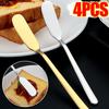 4/1PCS Butter Knifes Stainless Steel Cheese Cutter Knifes Long Handle Bread Jam Spreaders Cream Toast Cutlery Kitchen Gadgets