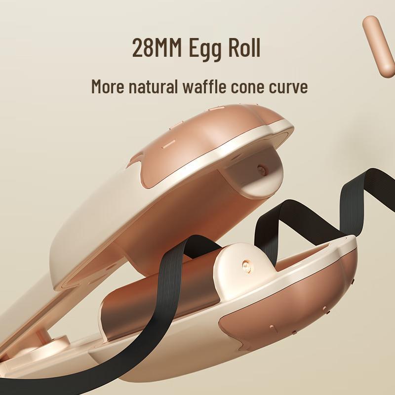 RIWA Negative Ion 28mm Egg Roll Hair Curler CN plug (adapter included)