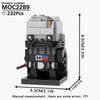 MOOXI Серия Моделей BrickHeadsed Набор MOC Кирпичи Модель Фигурки Действия Взрослые Конструкторы Детские Образовательные Игрушки Для Детей Подарок