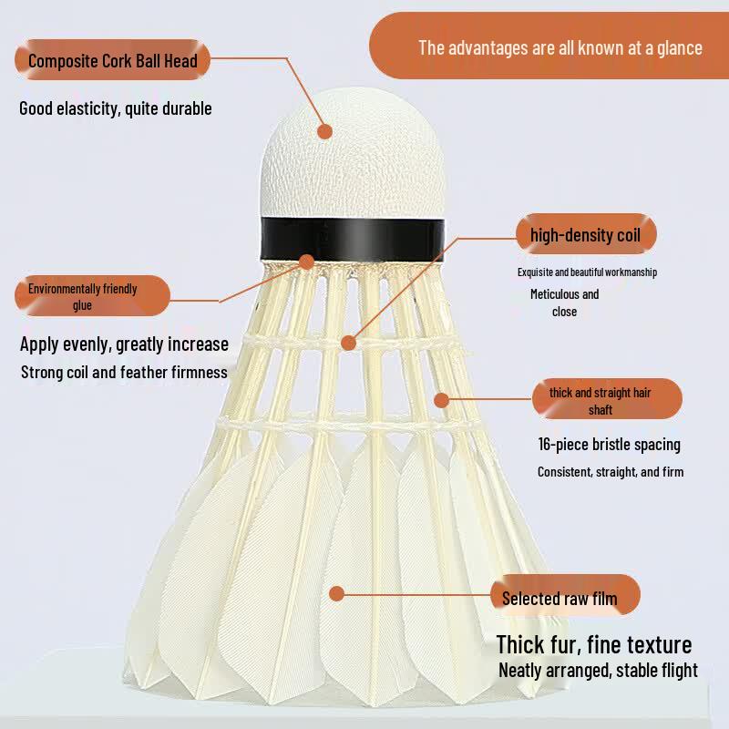 Peak Durable Badminton Shuttlecocks