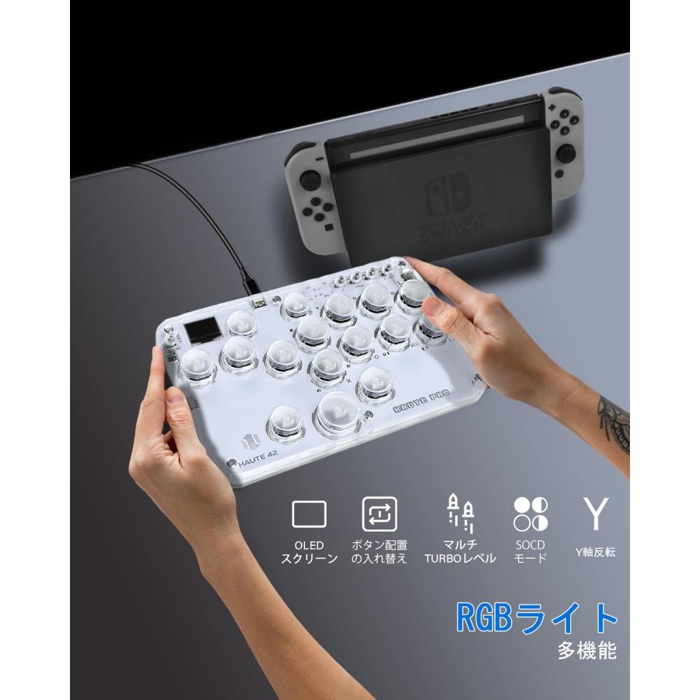 Аркадный контроллер без рычага Fighting Stick Mini Type Arcade Joystick для PCSwitchPS4 PS3 Akekon RGB Light Mini Type High Precision High Response Thin