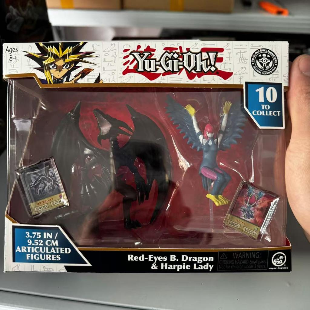 Оригинальная фигурка 3,75 дюйма Duel Monsters Красногоглазый дракон Леди Харпия Страж Врат Замок Темных Иллюзий Модель Действия Игрушки