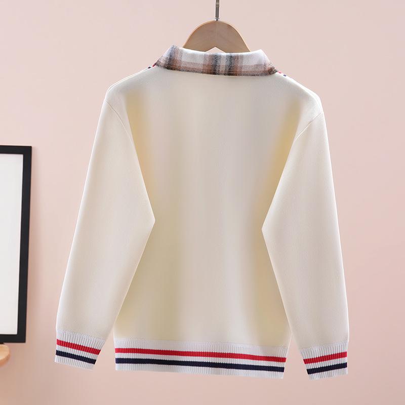 Мальчиковая осенне-зимняя флисовая футболка с длинным рукавом, имитирующая двойку