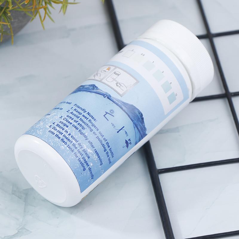 50 шт./бутылка полоски для быстрого определения качества воды на аммиачный азот, набор полосок для быстрого определения качества воды для благополучия аквариума