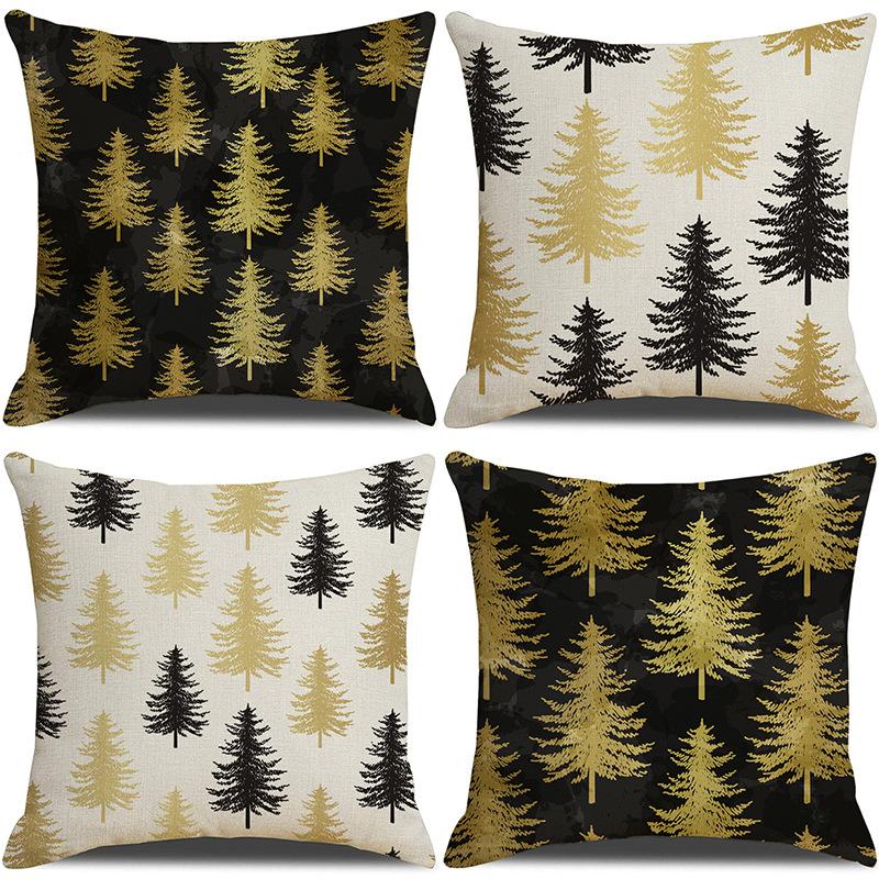 New Christmas Snowman Pillow Case Home Sofa Cushion Case Festive Party Pillow Case