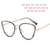 Cat Eye Metal Frame Clear Glasses Myopia Nerd Spectacles -0.5 -1.0 -2.0 To -6.0 Fashion Hyperopia +0.5 To +6.0