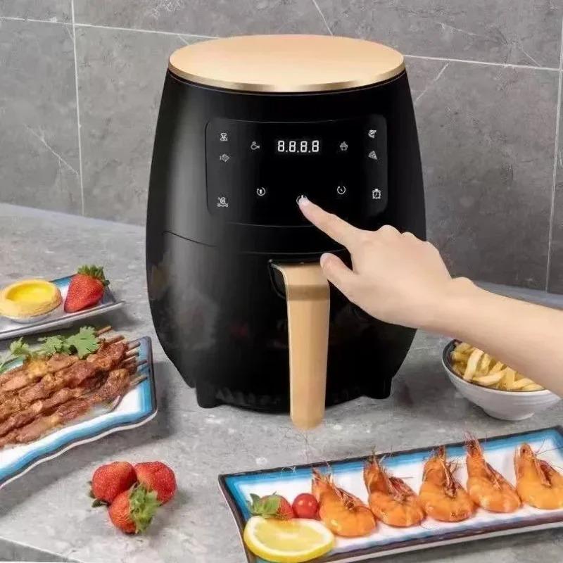 Air Fryer 1PC4.5L Home Intelligent LED Touch Screen 360 Degree Baking Healthy Cooking Oil-free Multifunction Electric Fryer