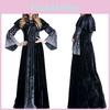 Enchanting Women's Wicked Queen Gothic Witch Costume With Elegant Long Bell Sleeves