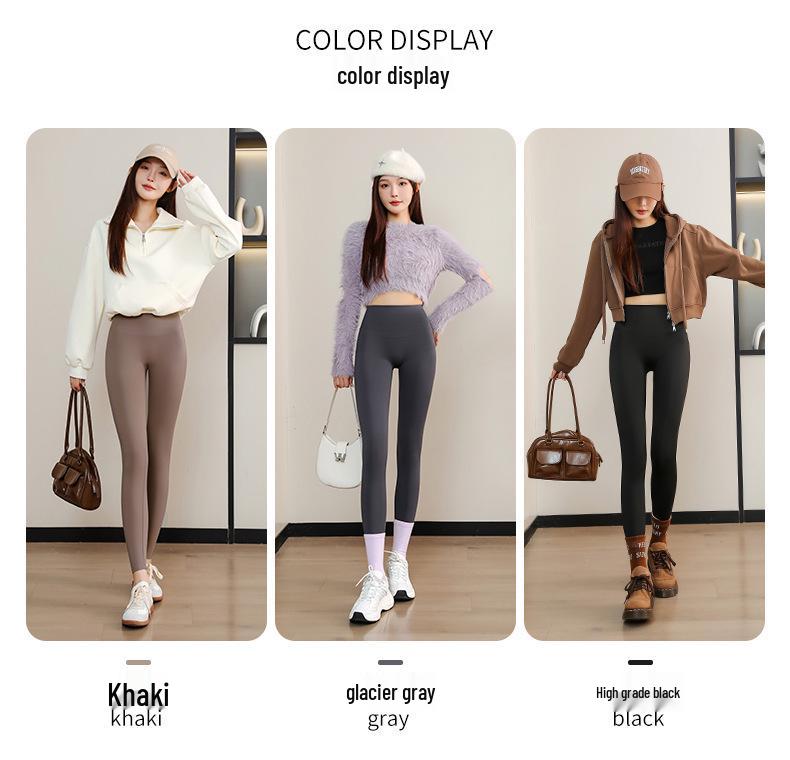 Женские брюки-шарк с флисовой подкладкой: 2024 Утепленные леггинсы для йоги толстого черного золота для осени/зимы
