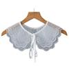 Girls Lace Shirt Detachable Collar for Womens Adjustable Strap  Lace Up Shawl Small Shoulder Wraps Small Cape Fake Collar