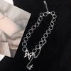 Silver Color Butterfly Choker Pendant Necklace Women Gift Necklace Light Luxury Punk Geometric Sweet Cool Clavicle Neck Jewelry