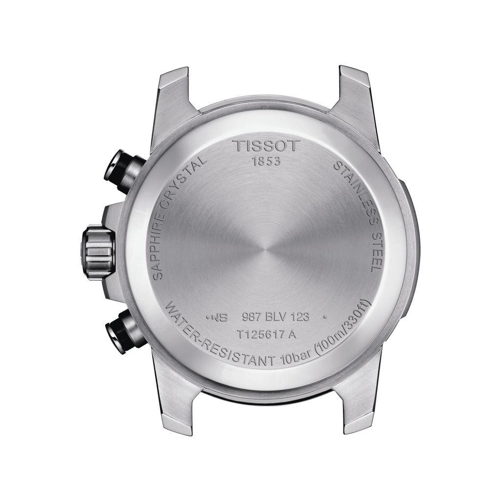 Tissot Мужские модные часы из нержавеющей стали с черным циферблатом T125.617.21.051.00