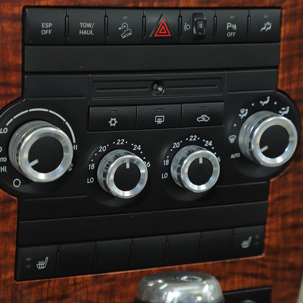 Aluminum Alloy Car Interior Trim For Jeep Grand Commander 2006- 2010 Air Conditioning Switch Knob Decoration Ring Cover