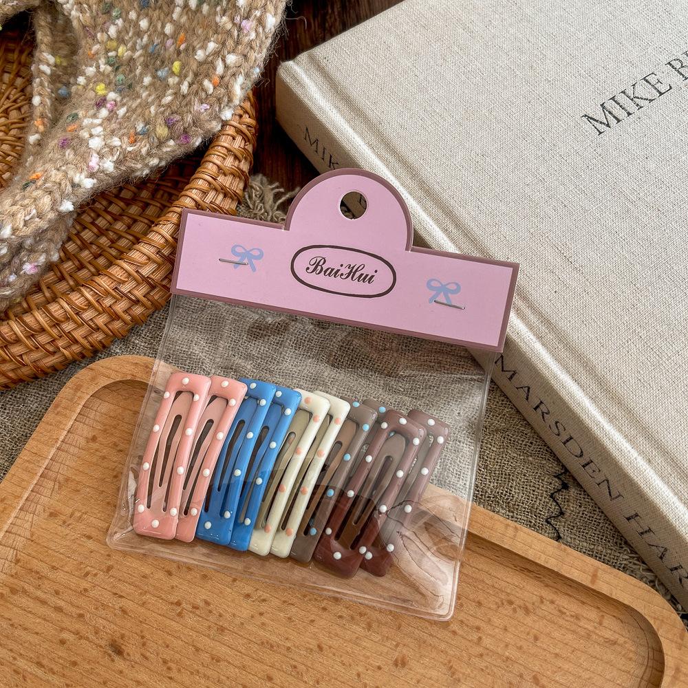 10 шт. новые корейские заколки для волос для девочек, цвет чая с молоком, заколки принцессы с челкой, боковой зажим, аксессуары для волос для маленьких девочек