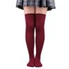 Women Over Knee Thigh High Socks Academic Style Solid Corlor Long Socks Over The Knee Stockings For Ladies Girls