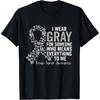 Я ношу серый в знак осведомленности об опухолях головного мозга. Футболка для команды поддержки семьи