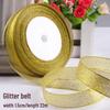 Satin Ribbon with Silver and Gold Glitter for Cake Decoration and Packaging