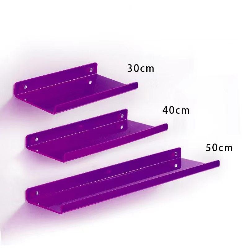 Colour Invisible Acrylic Floating Shelves Wall Mounted Bookshelf Corner Display Shelf Storage Rack for Room Bathroom Kitchen