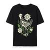 Floral Skeleton Farm Eggs Farmer Hen Chicken Flower Animal Normal Casual Top Tshirt Tees For Unisex Company Cotton Unisex Clothing