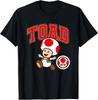 Super Mario Toad Big Character Collegiate Style T-Shirt