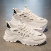 Daddy Shoes Men's Autumn New Breathable Mesh Shoes Men's Trend Versatile Platform White Shoes Men's Sports and Leisure Shoes