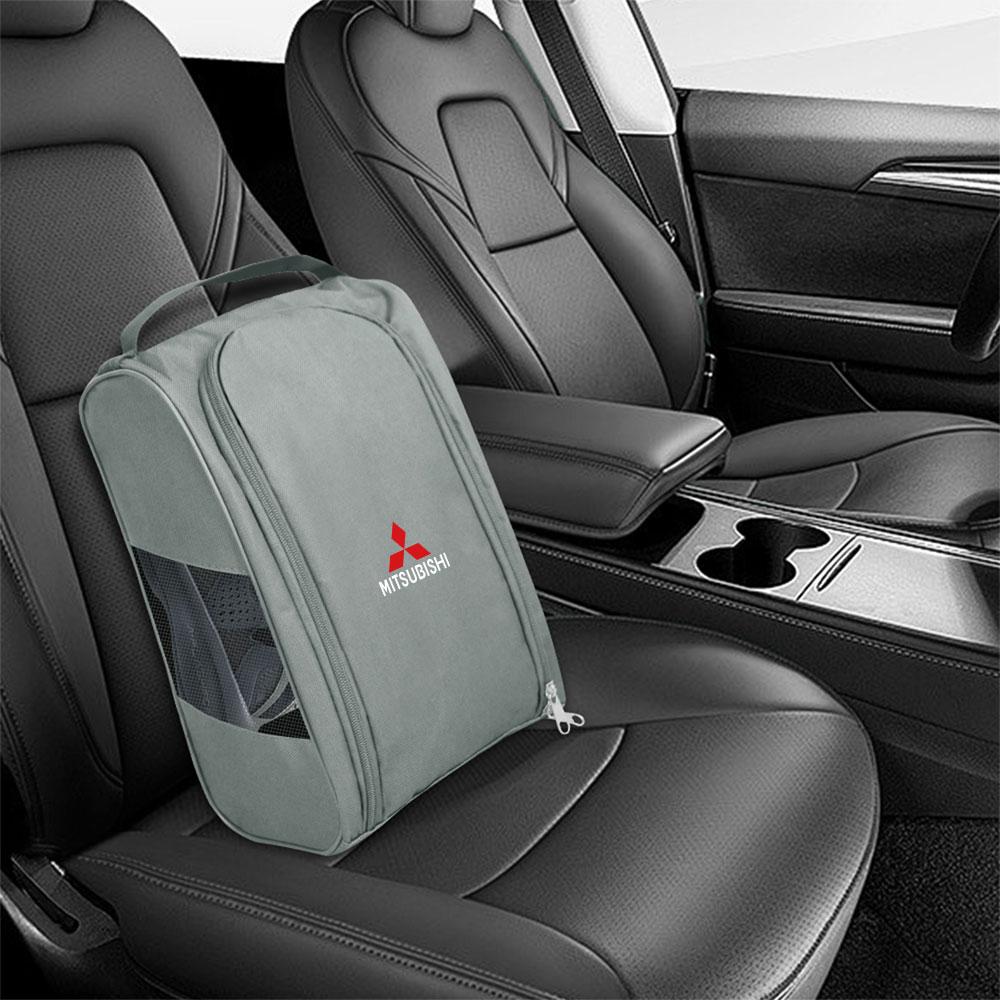 cwvc7 Car Emblem Sneaker Storage Bag Auto Organizer Interior Accessories for Mitsubishi Asx Lancer V73 Triton Colt Evolution Xpander