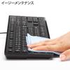 Sanwa Supply Wired USB Slim Keyboard, 109 Keys, Japanese Layout, Thin Membrane, Black, SKB-SL16BK