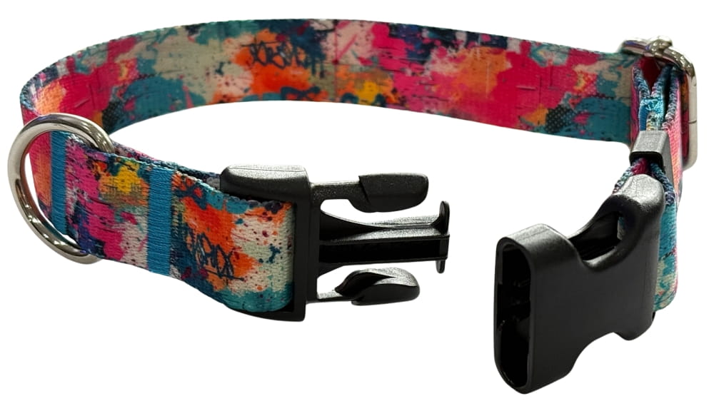 Dog Collar 2.5 cm with buckle Adjustable StreetArt Fasten Dog Collar 2.5 cm with buckle Adjustable StreetArt Fasten XS: 20-28cm
