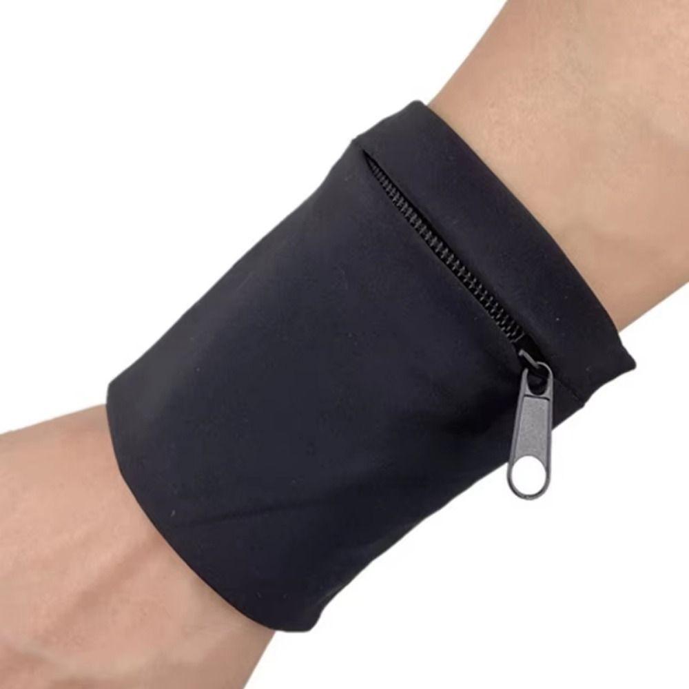 Lightweight Sports Wristlet Bag Zipper Closure Cycling Wrist Bag Zipper Wrist Wallet  Running