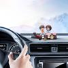 Car Interior Ornament Cute Kissing Couple Figure Statue Balloon Craft Auto Dashboard Decoration For Car Interior Accessorie I2O7