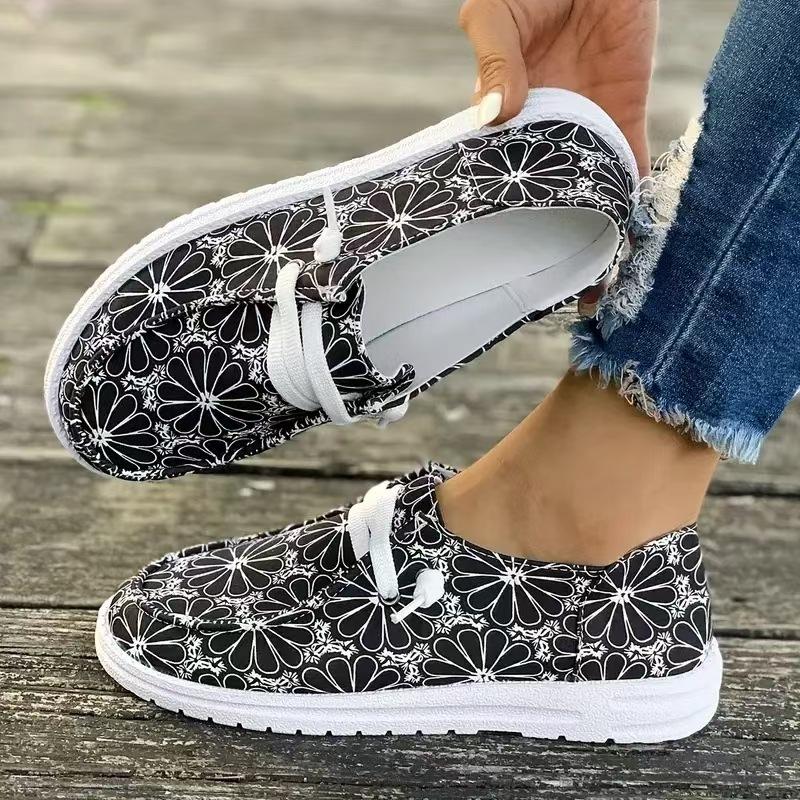 Slip-on Shoes 2025 New Platform Plate Shoes Lace-up Low-top Plus-size Fashion Athleisure Single Shoes for Women